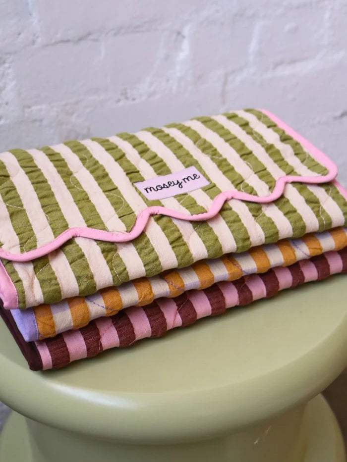 Mosey Me - Pistachio Seersucker Change Mat