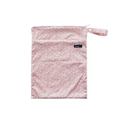 Double Pocket Wetbag - Dusty Pink Floral