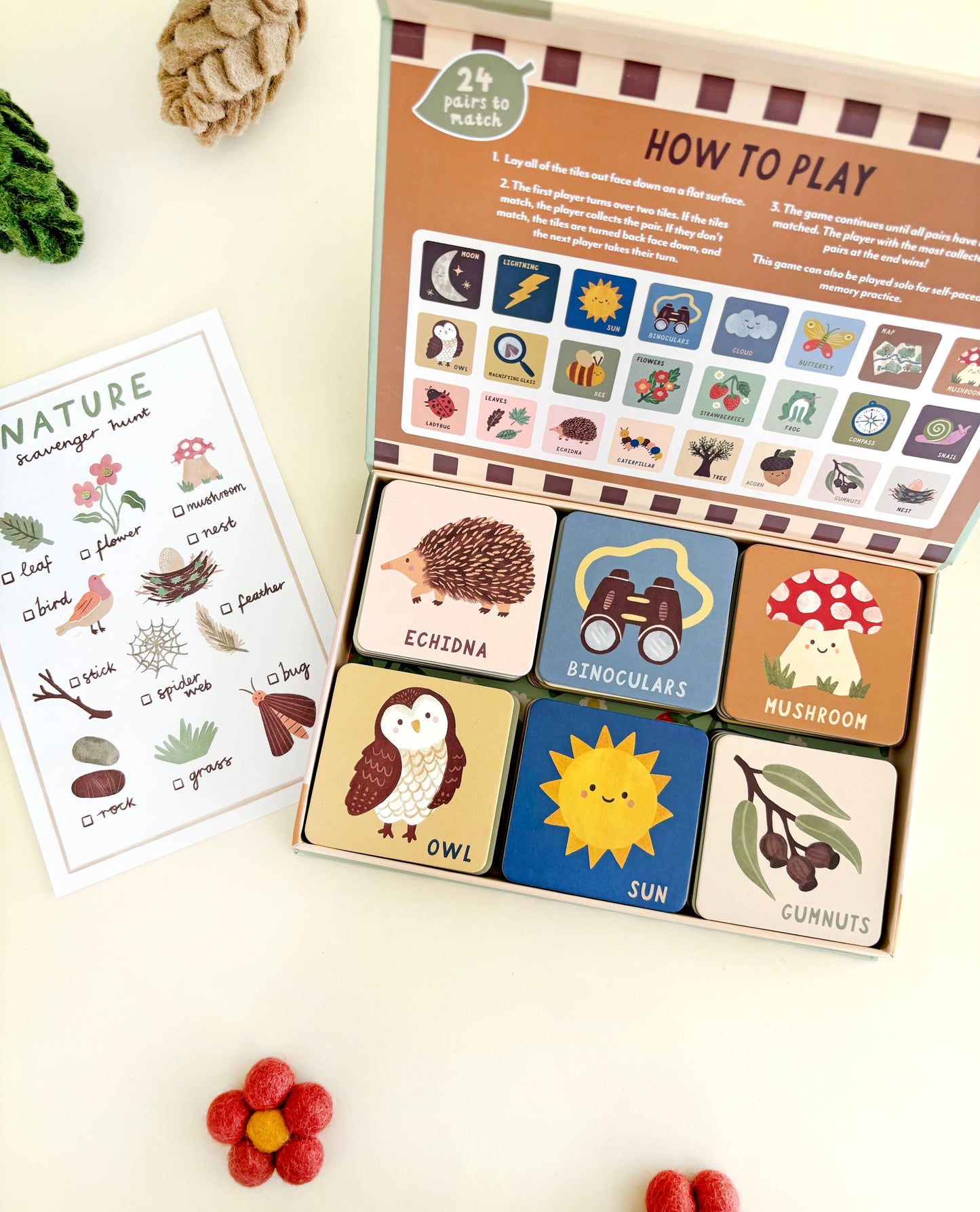 Forest Finds Memory & Matching Game - Kids Educational Gift