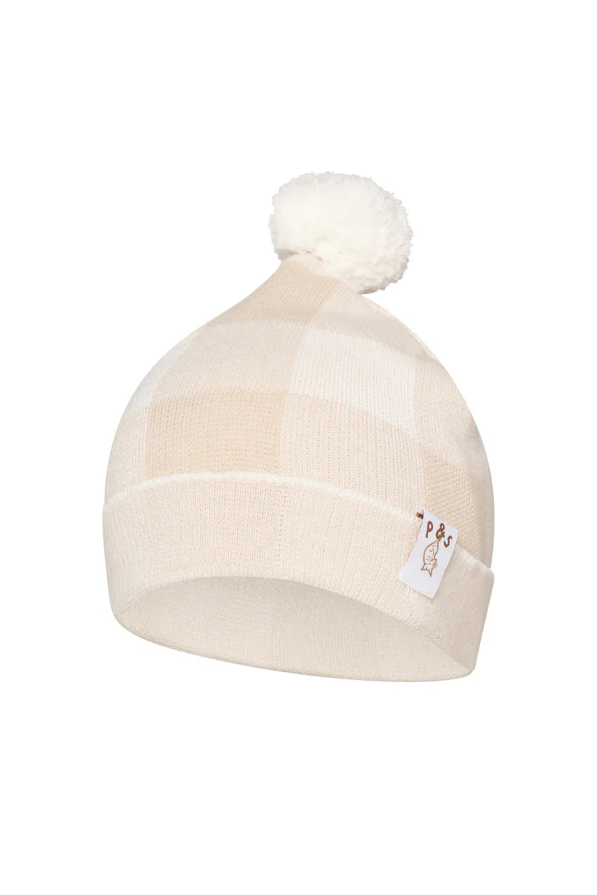 Beanie - Gingham Knit