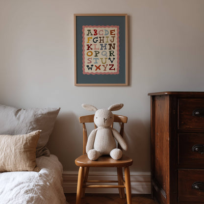 Wild West Alphabet Educational Print | A4