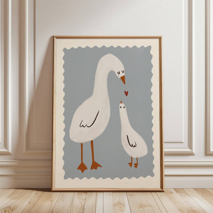 Mama Duck Nursery Print | A4