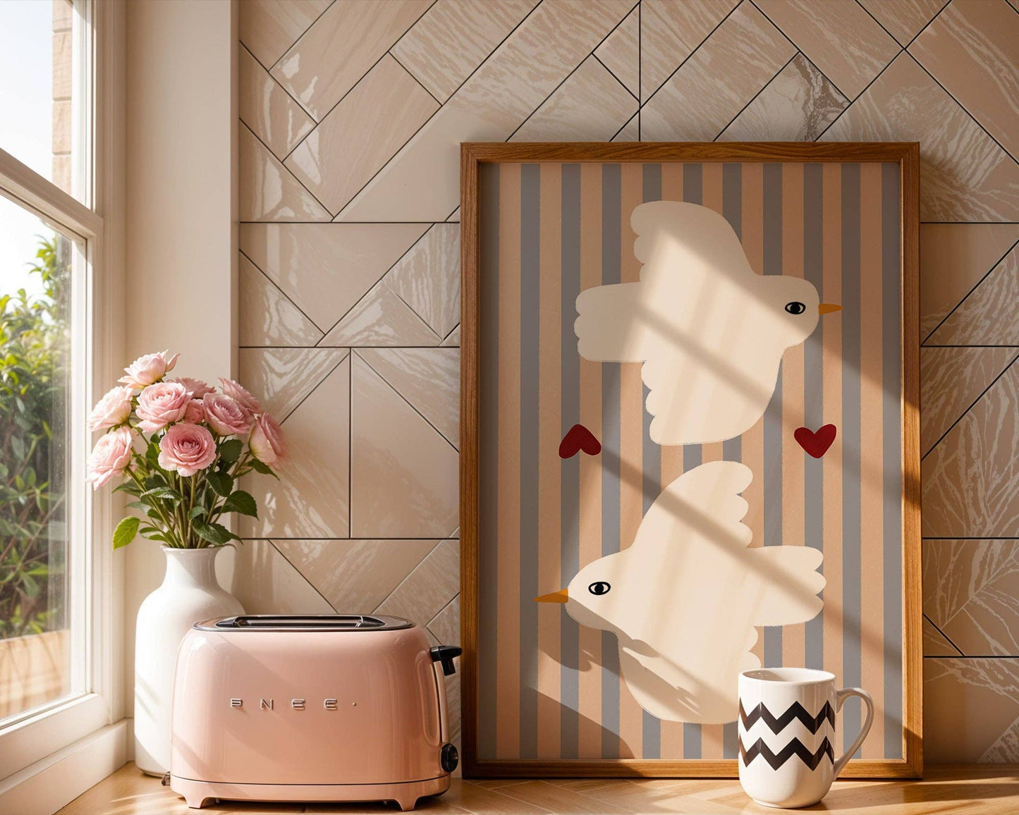 Love Doves Nursery Print | A4