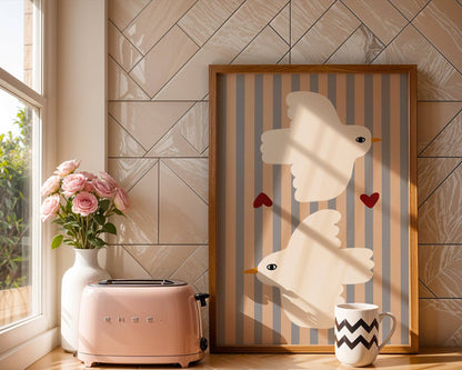Love Doves Nursery Print | A4