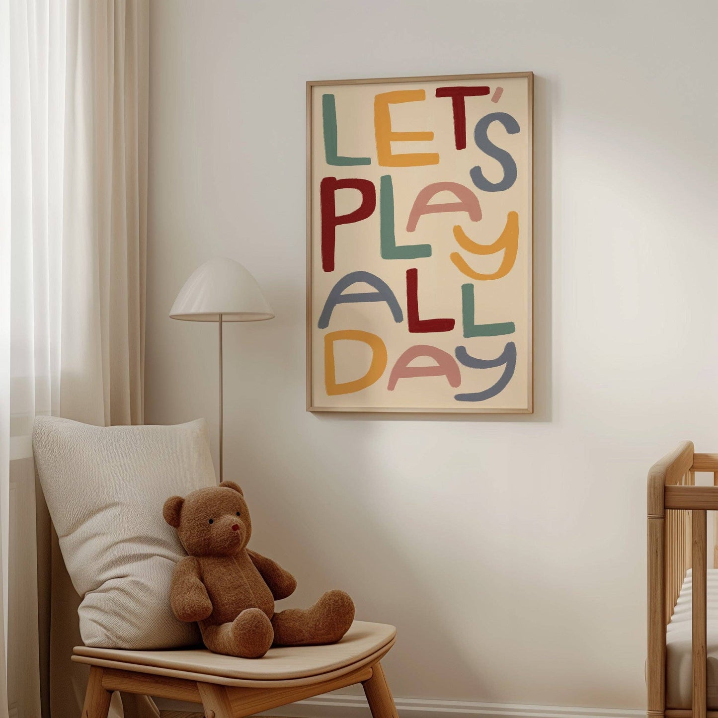 Let's Play All Day Playroom Print