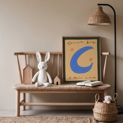 Dream Big Little One Nursery Print | A5