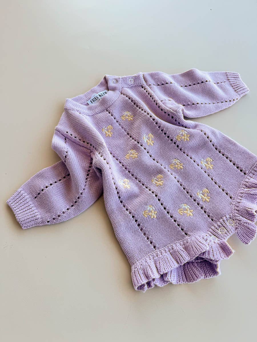 Bloom Pointelle Romper | Aster