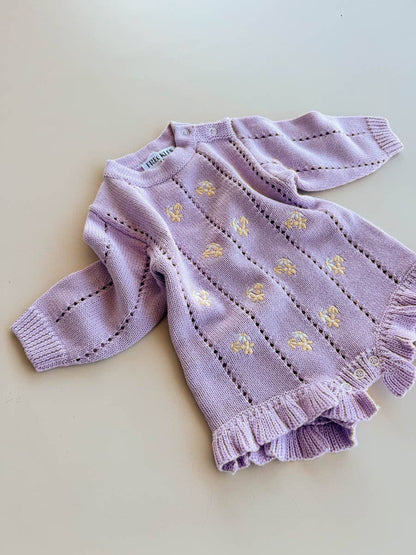 Bloom Pointelle Romper | Aster