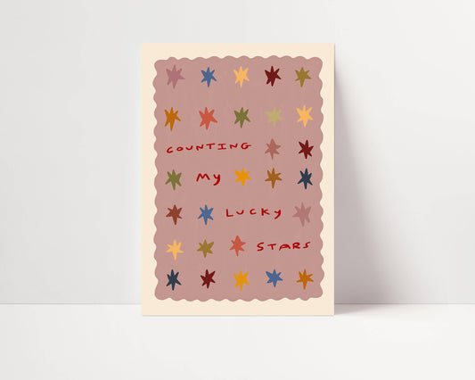 Counting Lucky Stars Print