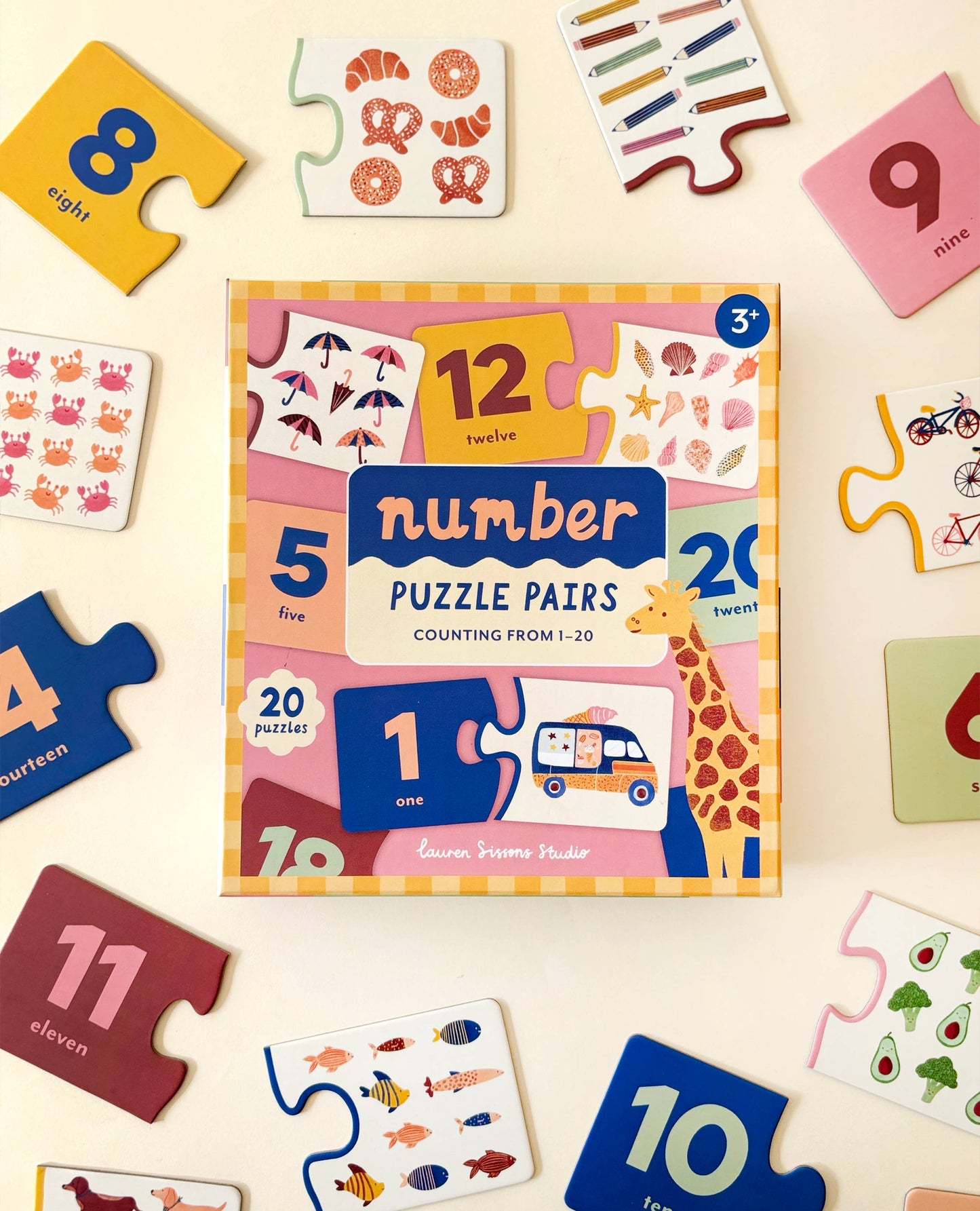 Number Puzzle Pairs Learning Game