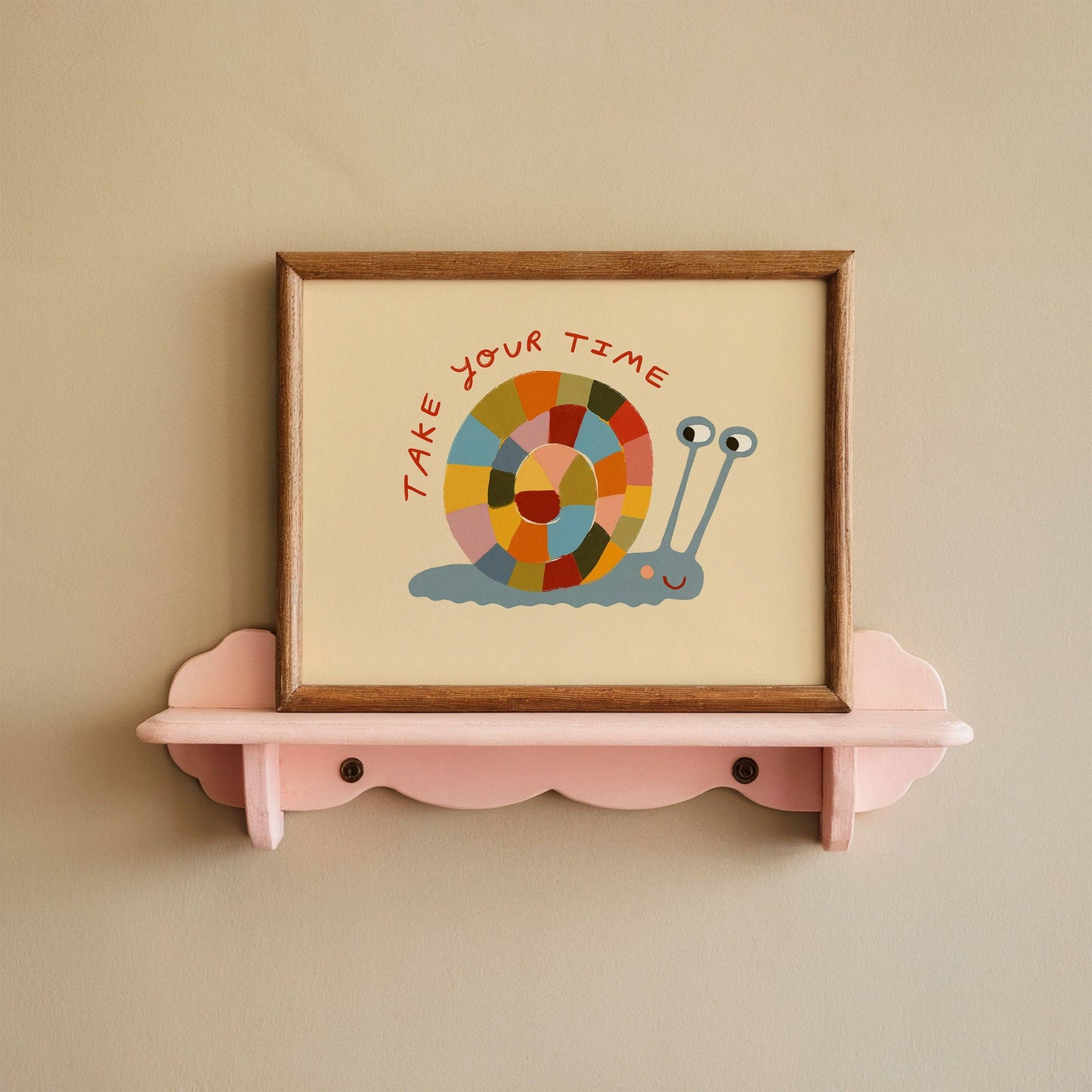 Take Your Time | Snail Affirmation Print | A4