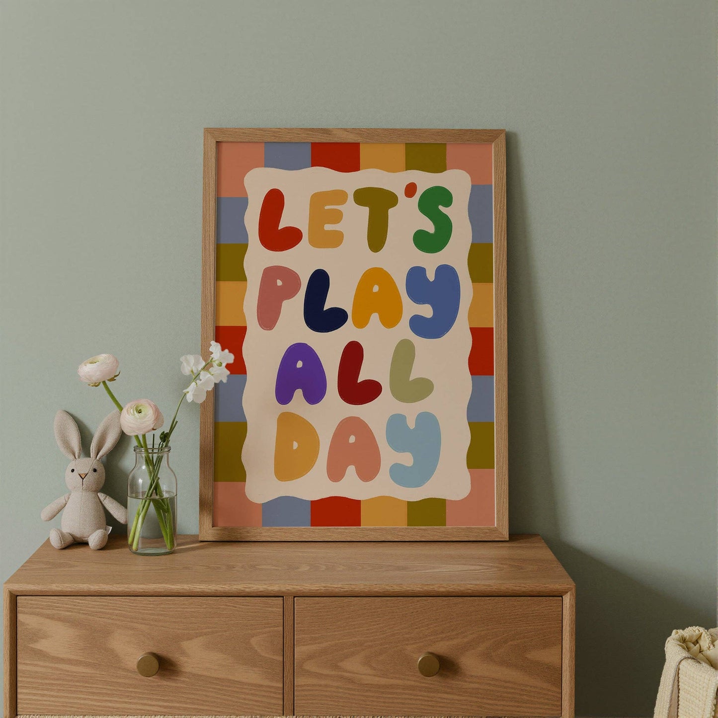 Let's Play All Day Print | A4