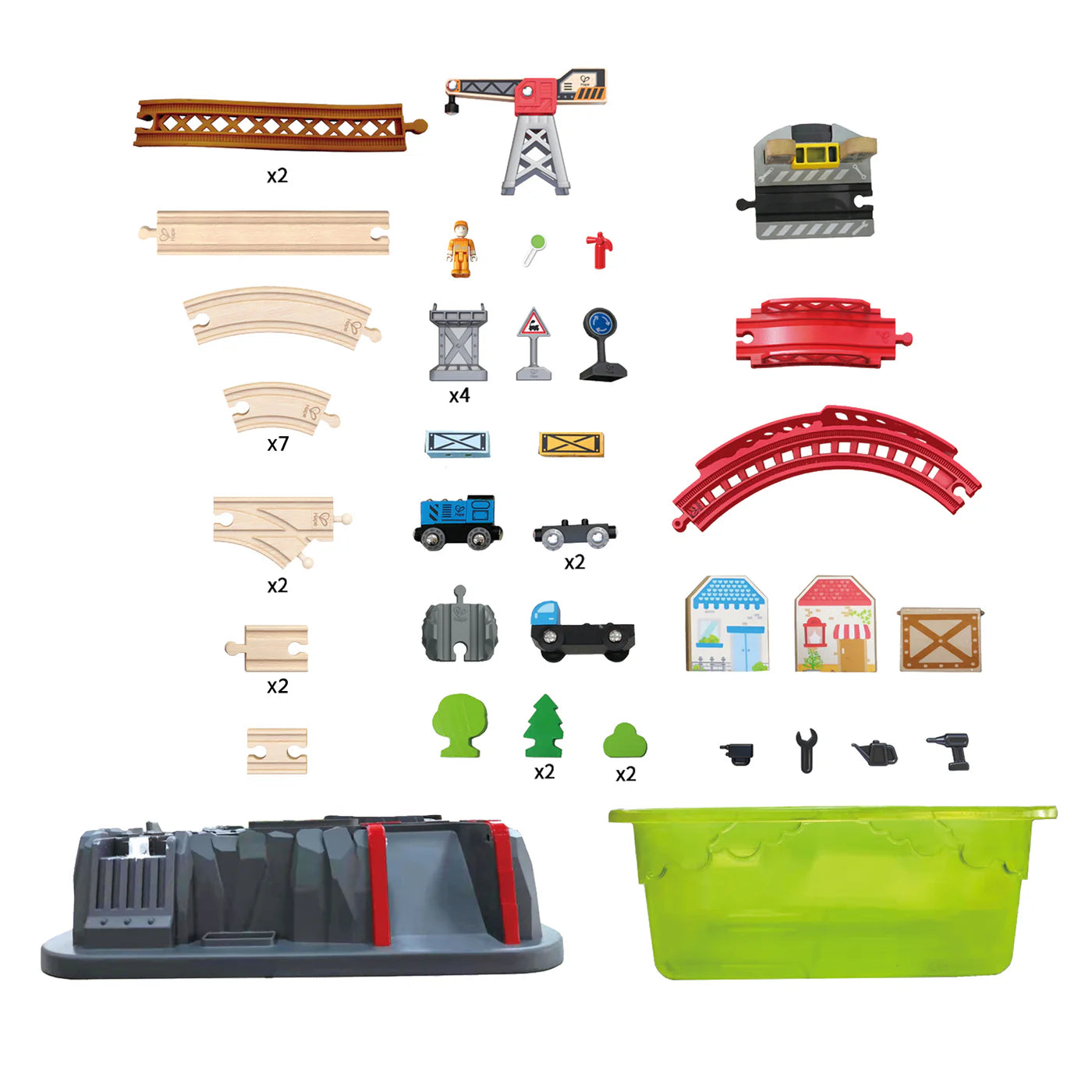 Hape Railway Bucket Builder Set