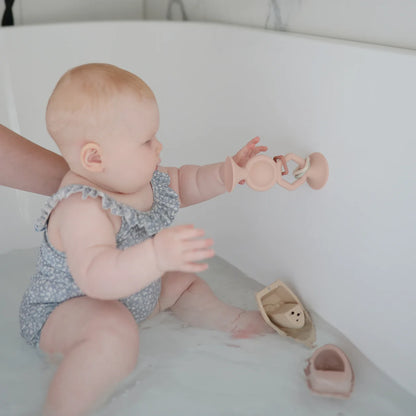 Mushie HexaPop Suction Toy - Blush
