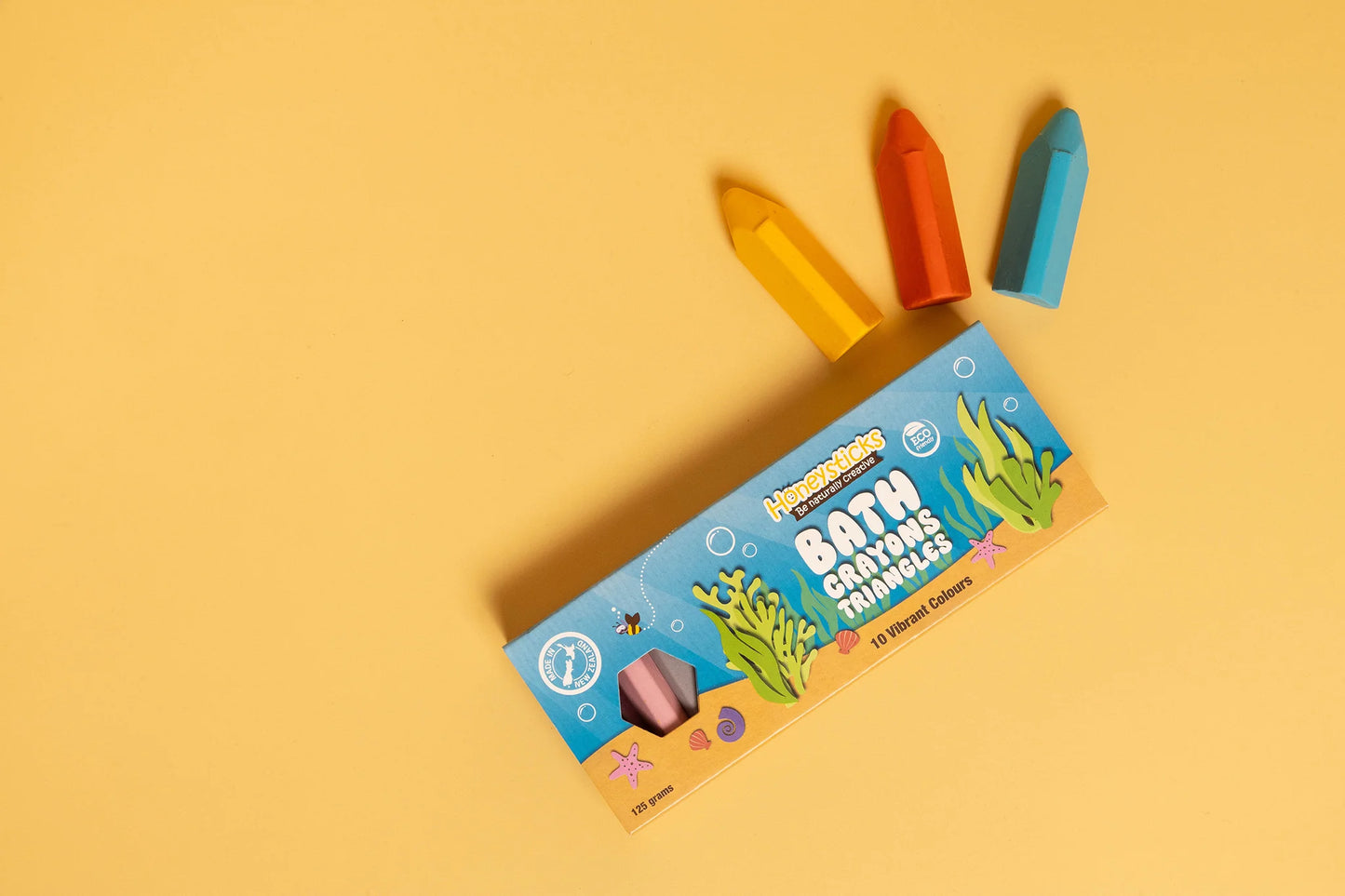 Bath Crayon Triangles