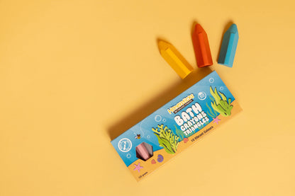 Bath Crayon Triangles