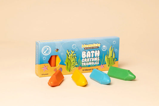 Bath Crayon Triangles