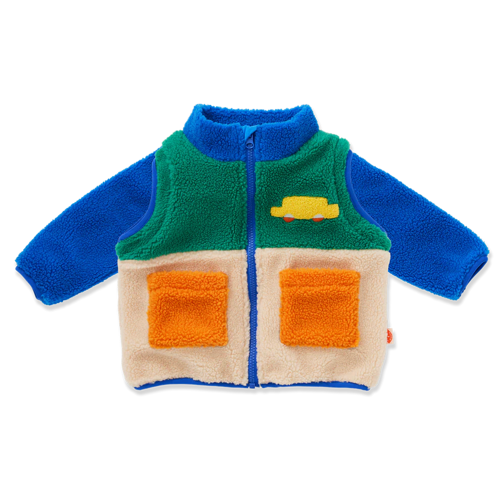 Halcyon Nights | Sherpa Jacket Vest - Beep Beep