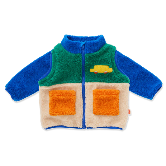 Halcyon Nights | Sherpa Jacket Vest - Beep Beep