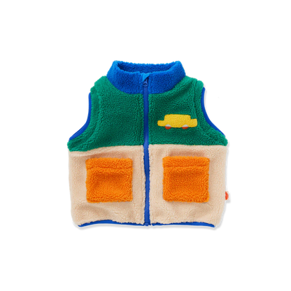 Halcyon Nights | Sherpa Jacket Vest - Beep Beep
