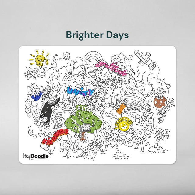 Hey Doodle Reusable Activity Mat - Brighter Days