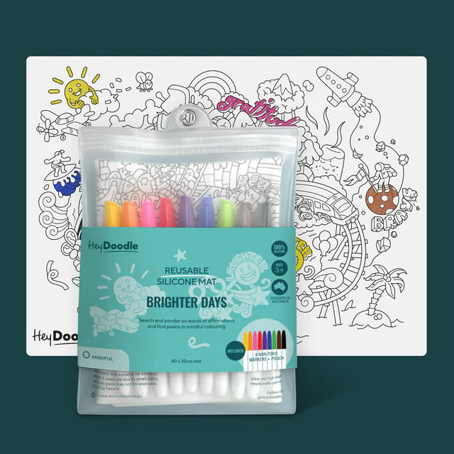 Hey Doodle Reusable Activity Mat - Brighter Days