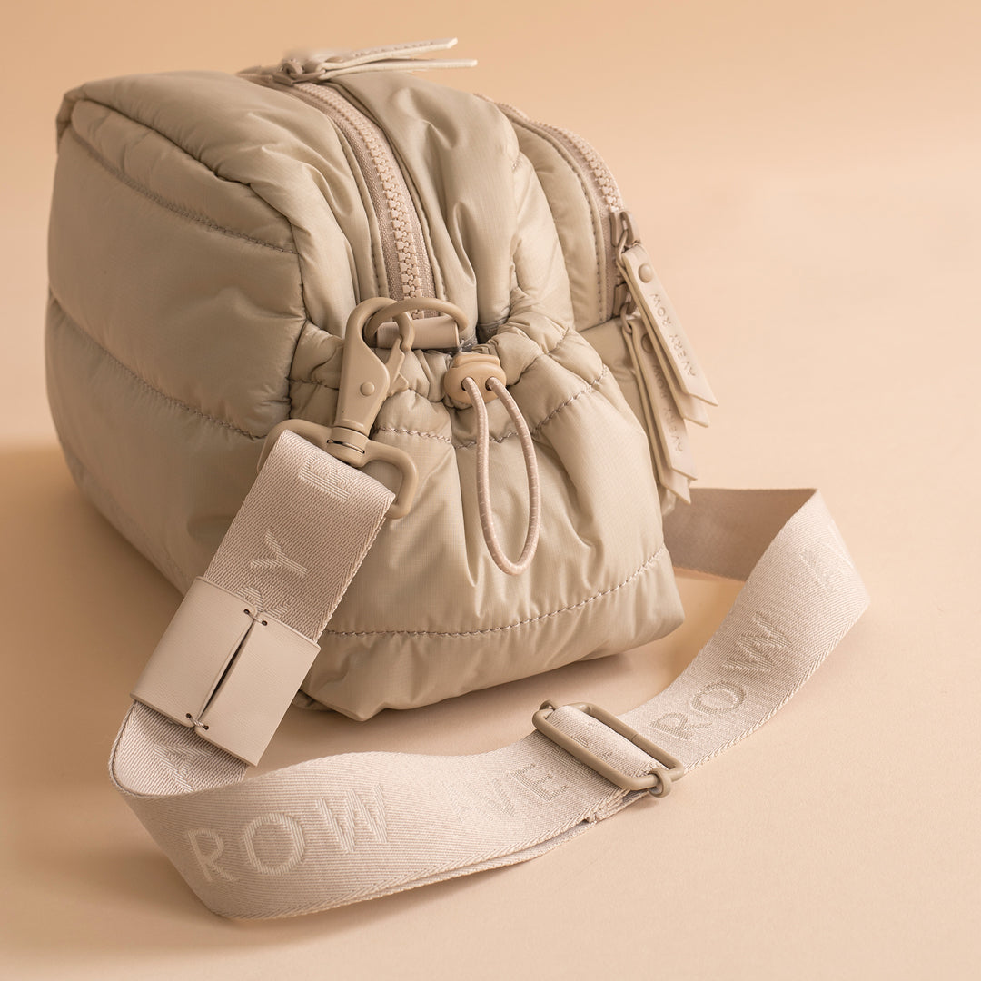 Avery Row | Pram Organiser Bag | Soft Black, Oyster