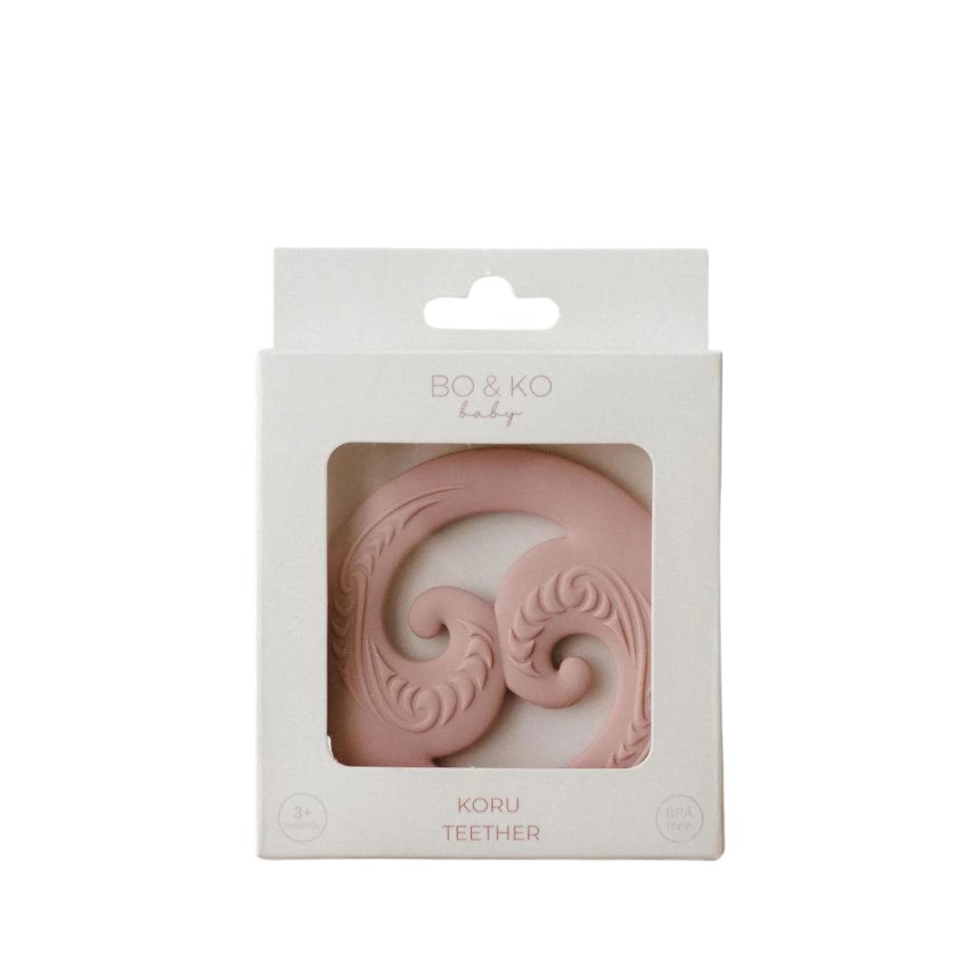 Bo & Ko Baby Koru Teether - Posey available at Little Mash Boutique