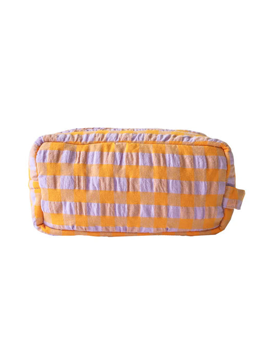 Kumquat Bloom Seersucker Dopp Kit | Mosey Me