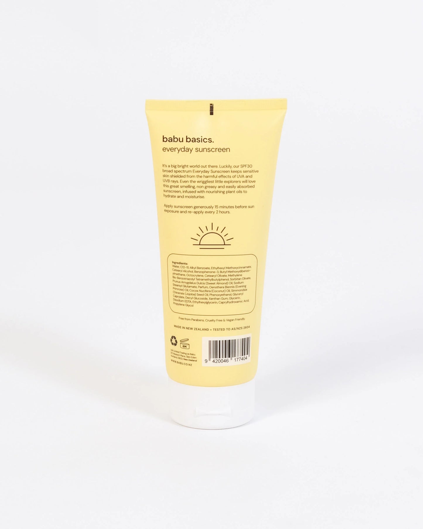 Babu Everyday Sunscreen | SPF30