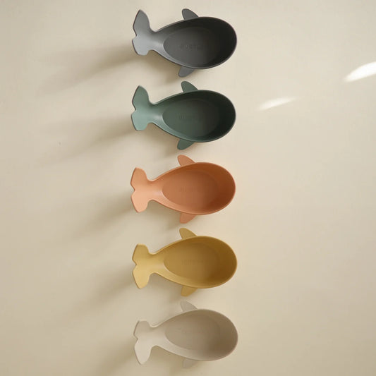 Mushie Whale Bath Stackers - Retro
