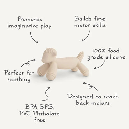 Mushie Figurine Teether | Lamb