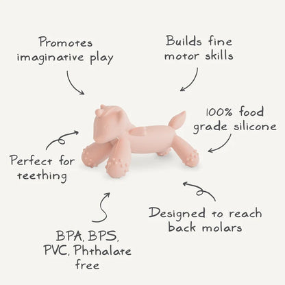 Mushie Figurine Teether | Unicorn
