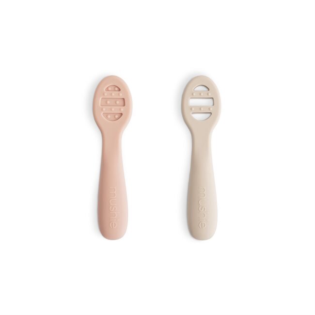 Baby First Feeding Spoons | Blush/Shifting Sand