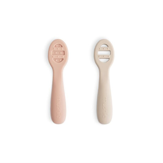 Baby First Feeding Spoons | Blush/Shifting Sand