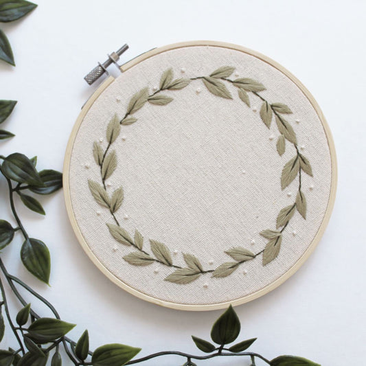 Embroidery Hoop - Greenery