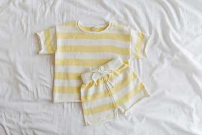 Butter Yellow Knit Set | Maki