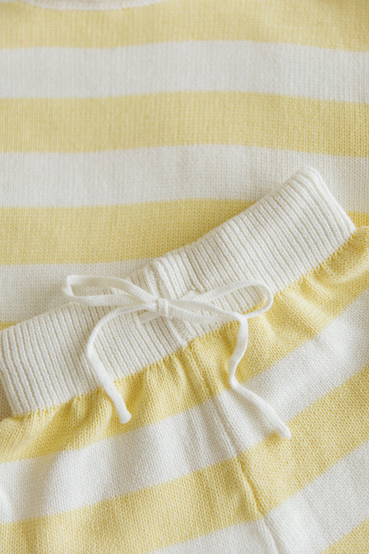 Butter Yellow Knit Set | Maki