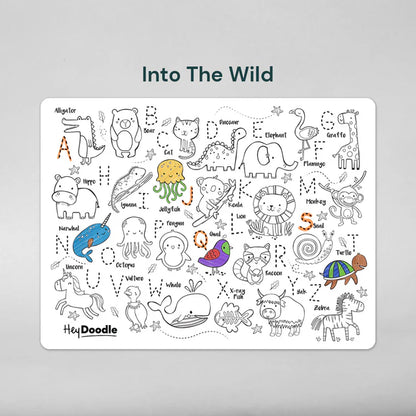 Hey Doodle Reusable Activity Mat - Into The Wild