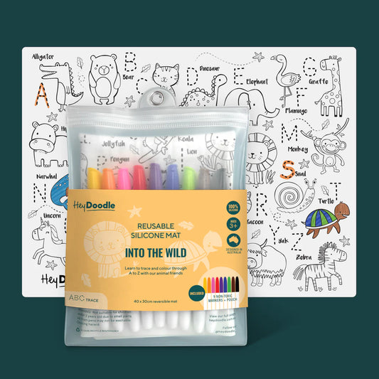 Hey Doodle Reusable Activity Mat - Into The Wild