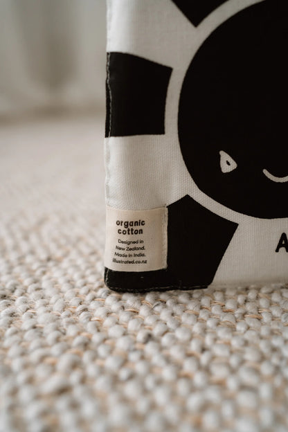 Sleepy Kiwi Fabric Book (Organic Cotton)