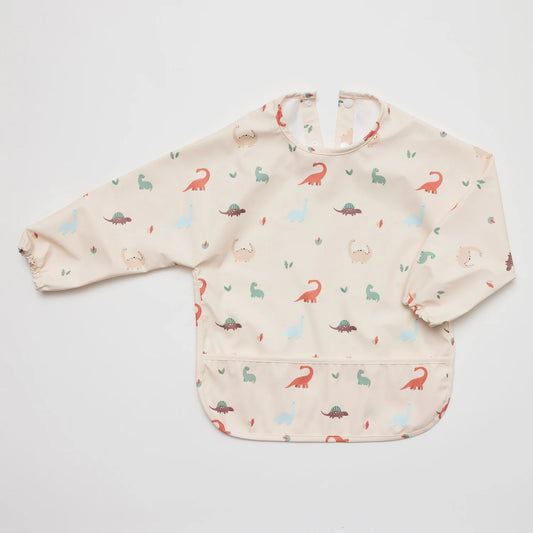 Waterproof Longsleeve Bib - Dinosaur