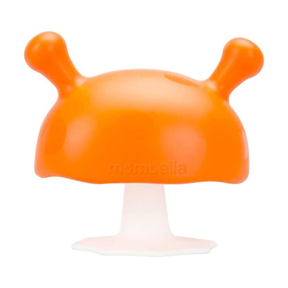 Orange Mombella Mushroom Teether