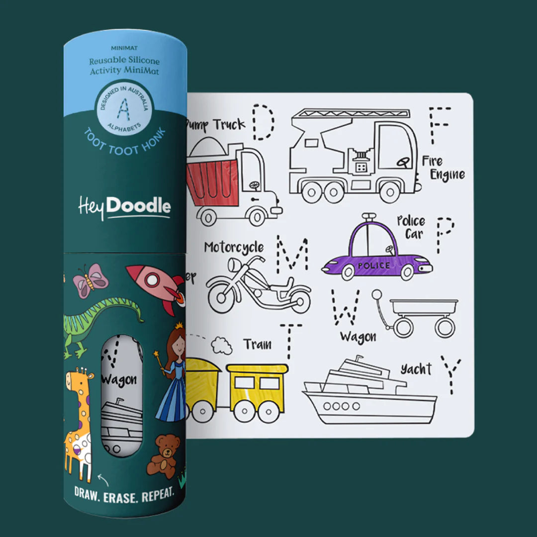 Hey Doodle Mini Activity Mat - Toot Toot Honk Honk