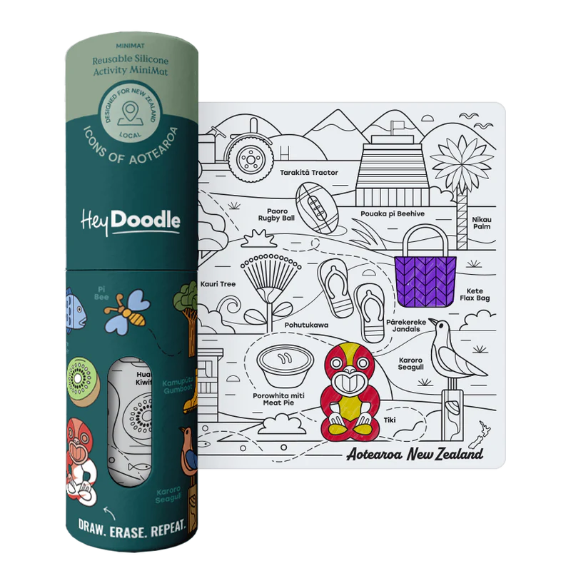 Hey Doodle Mini Activity Mat - Icons of Aotearoa