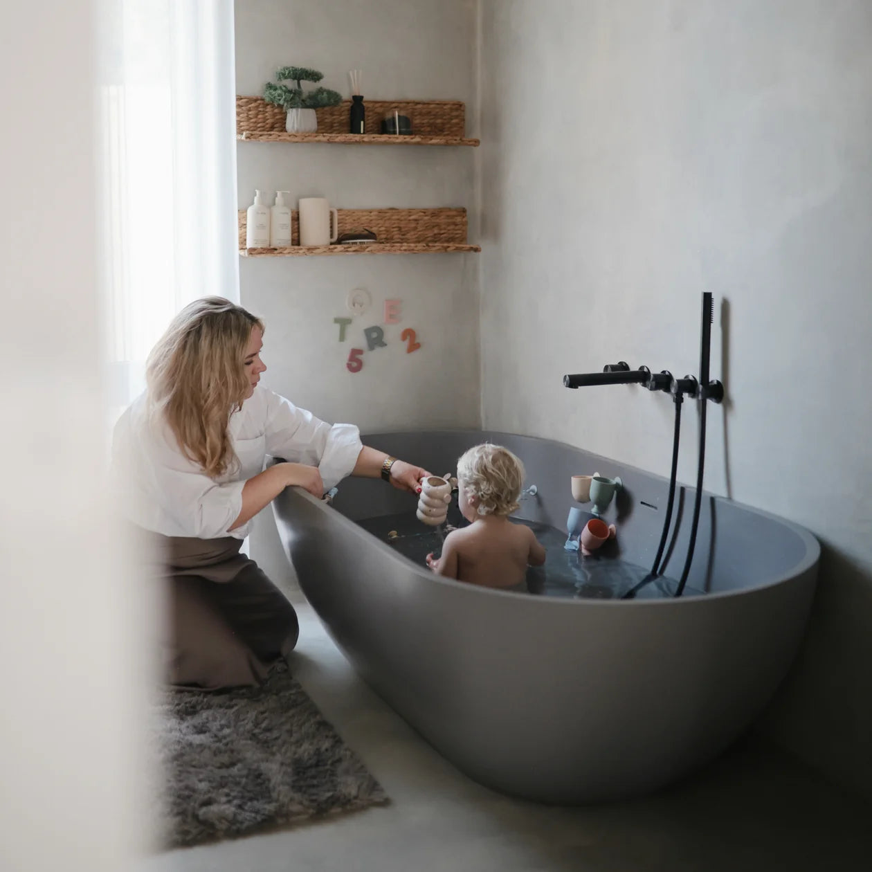 Mushie Bath Play Set - Pour and Play