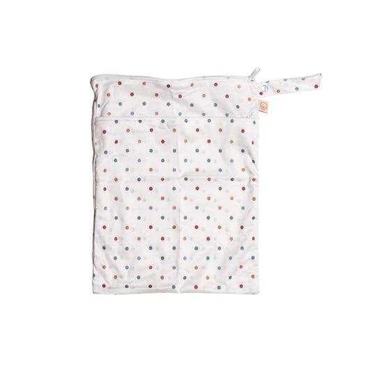 Double Pocket Wetbag - Mint Dots