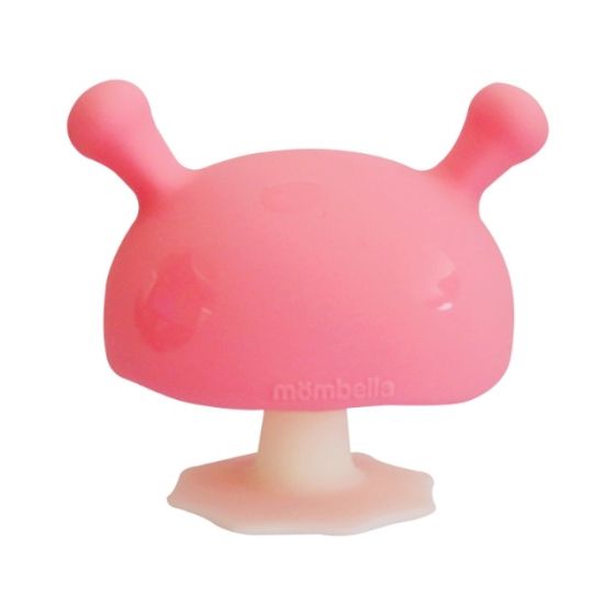 Pink Mombella Mushroom Teether