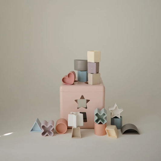 Mushie Shape Sorting Box | Petal