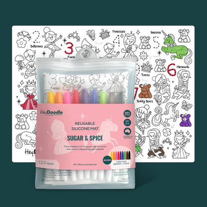 Hey Doodle Reusable Activity Mat - Sugar & Spice